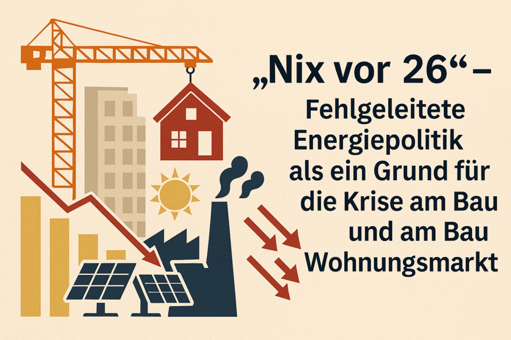 „Nix vor 26!“ – Wie Energiepolitik die Bau- und Wohnungskrise verschärft